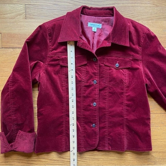 Coldwater Creek Velvet Button Up Jacket - Picture 9 of 9